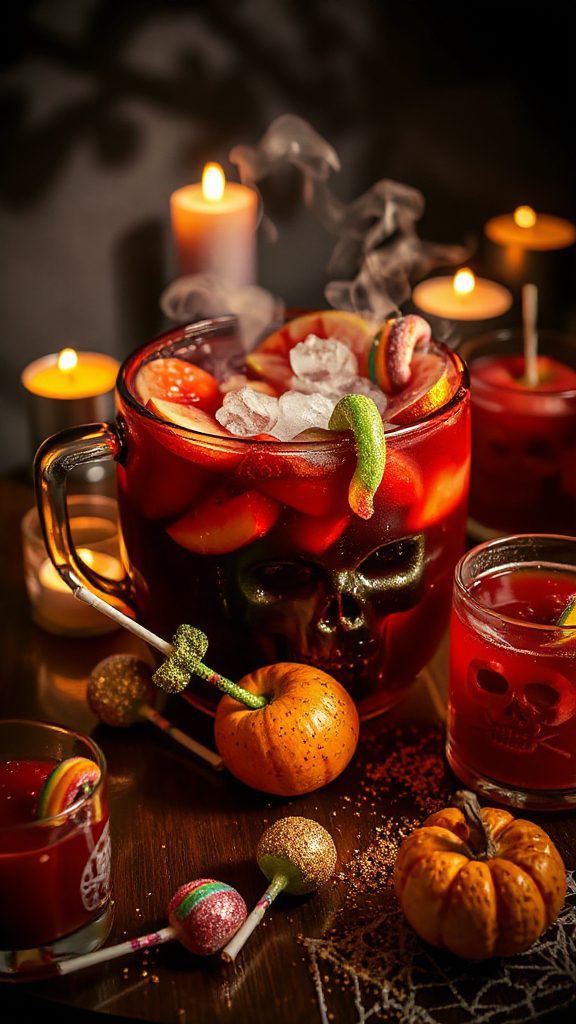 spooky halloween apple cocktail