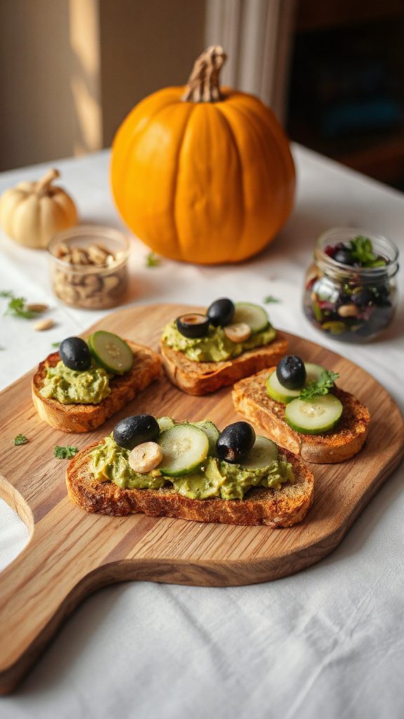 spooky halloween avocado toast