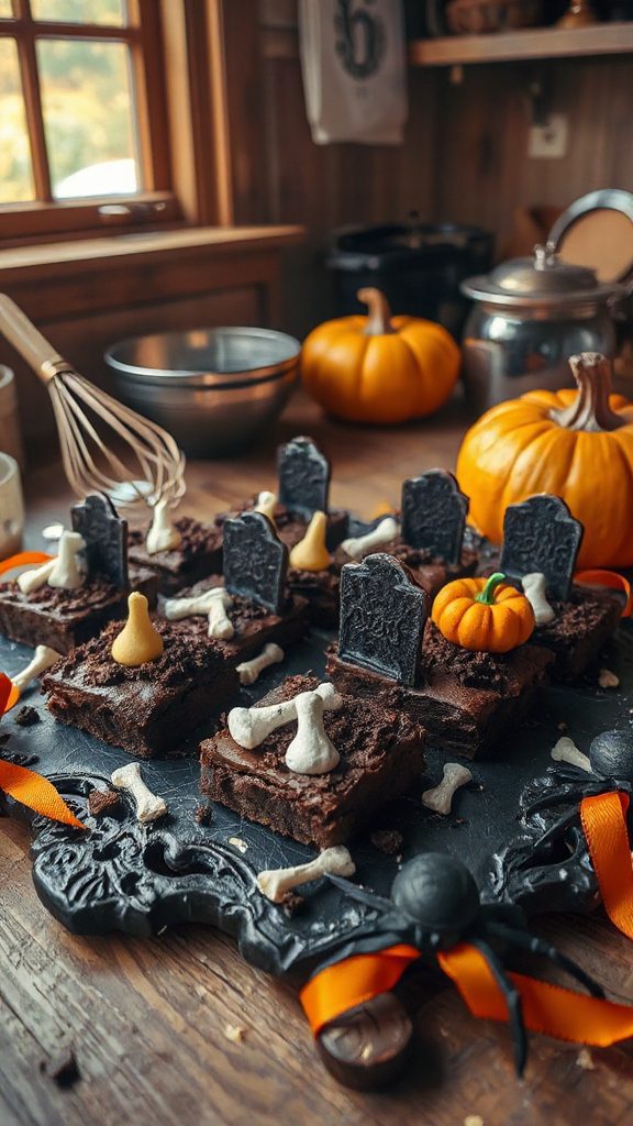 spooky halloween brownie treat