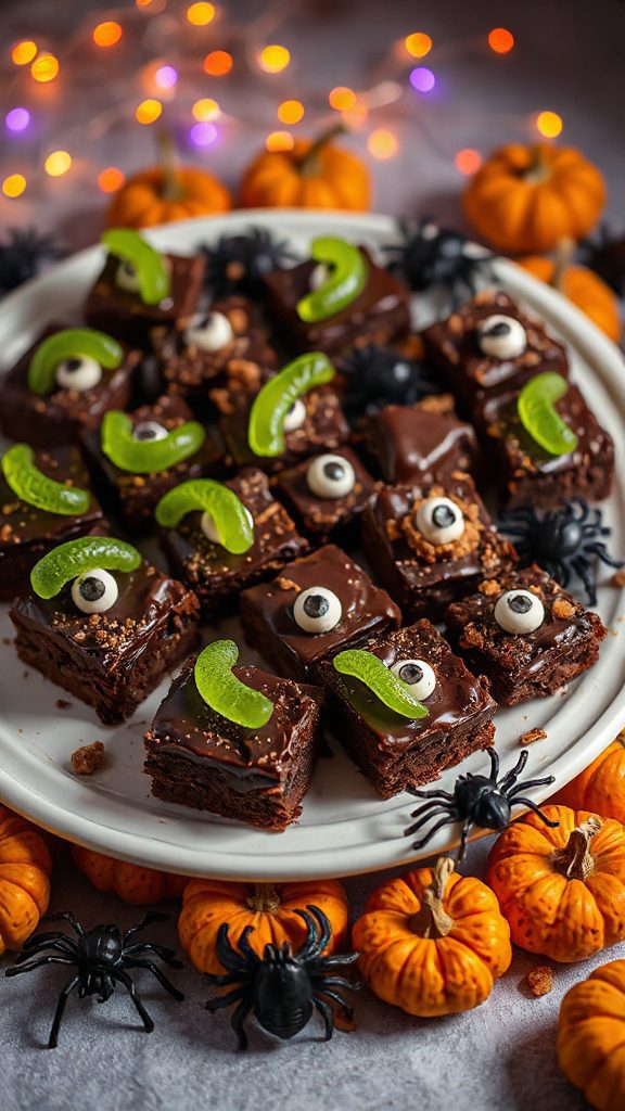 spooky halloween brownie treats