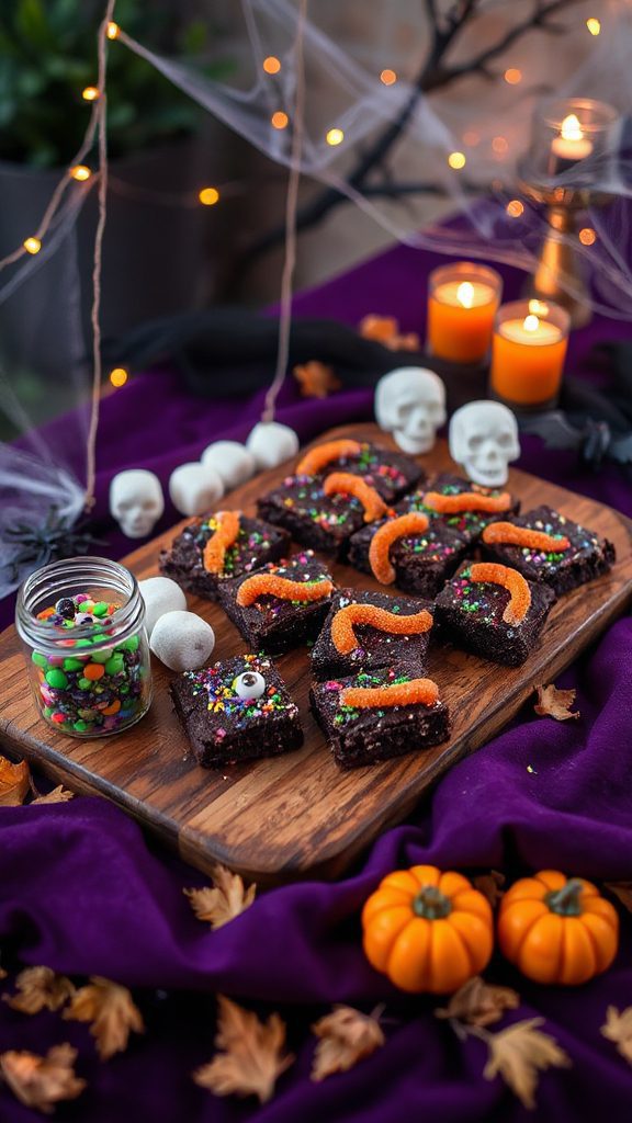 spooky halloween brownie treats