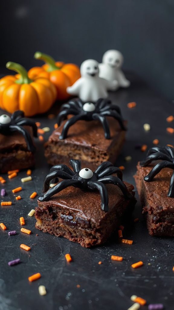 spooky halloween brownie treats