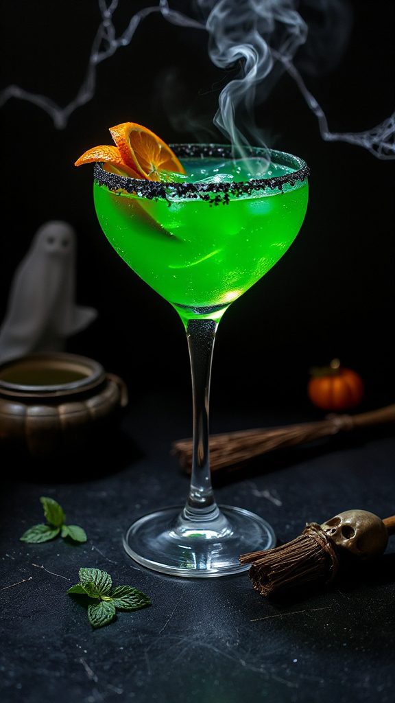 spooky halloween cauldron cocktail