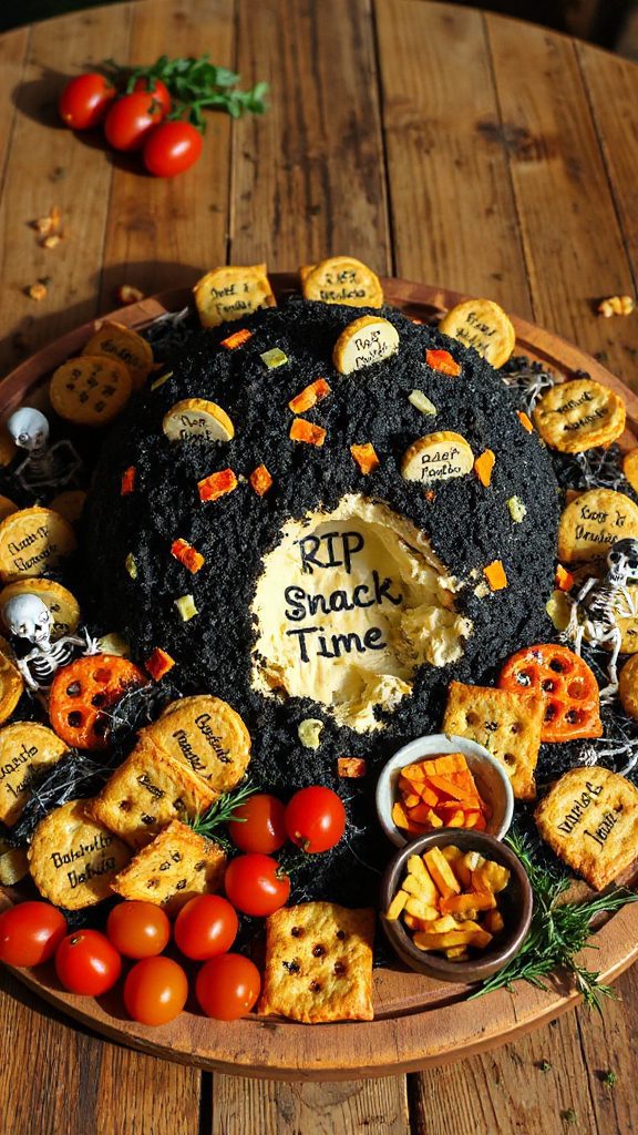 spooky halloween cheese ball