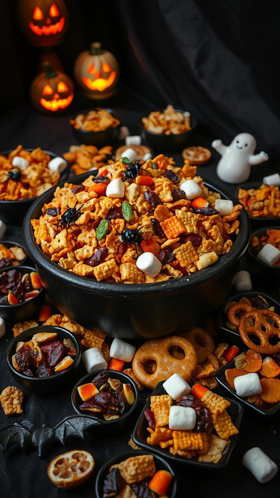 spooky halloween chex mix