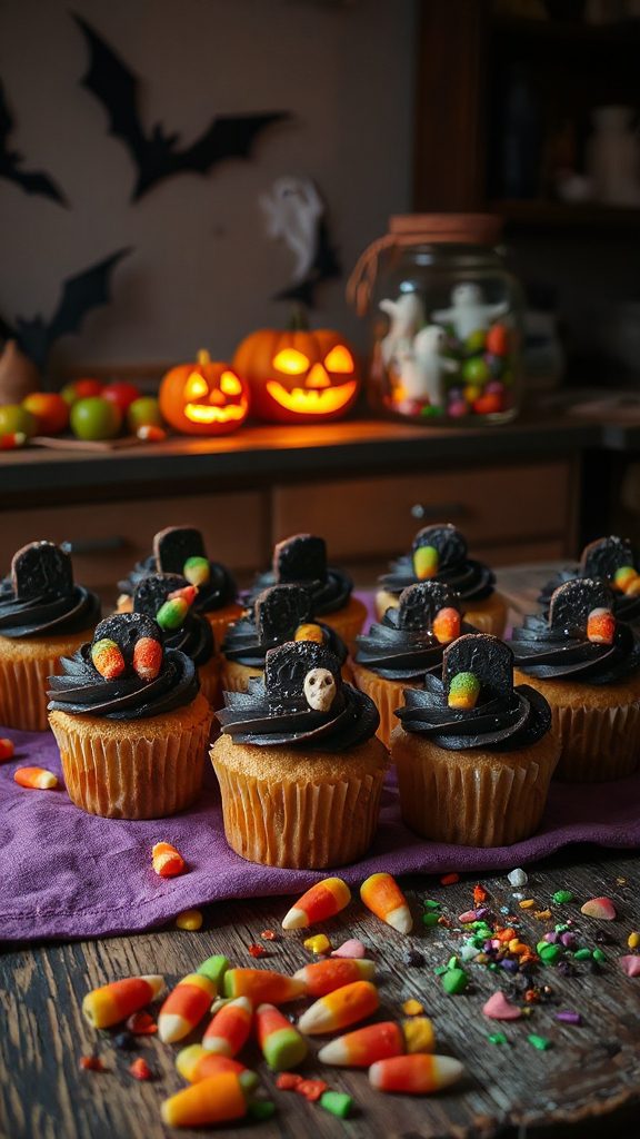 spooky halloween cupcake treat