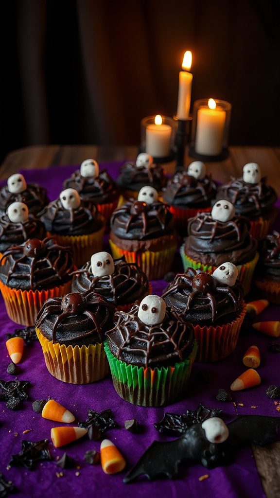 spooky halloween dessert cupcakes
