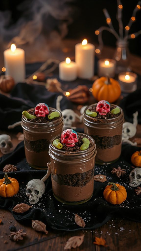 spooky halloween dessert layers