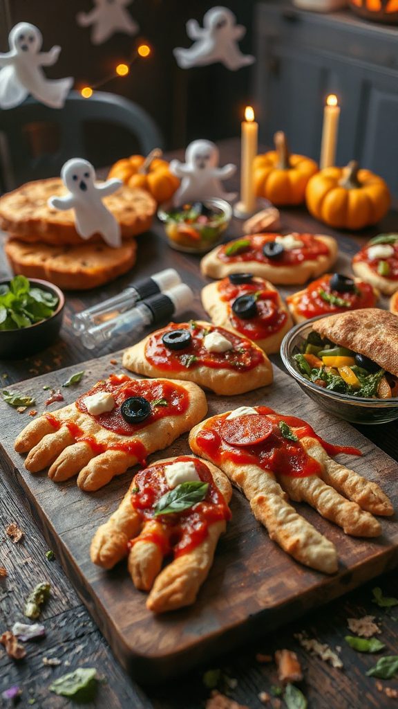 spooky halloween finger snacks