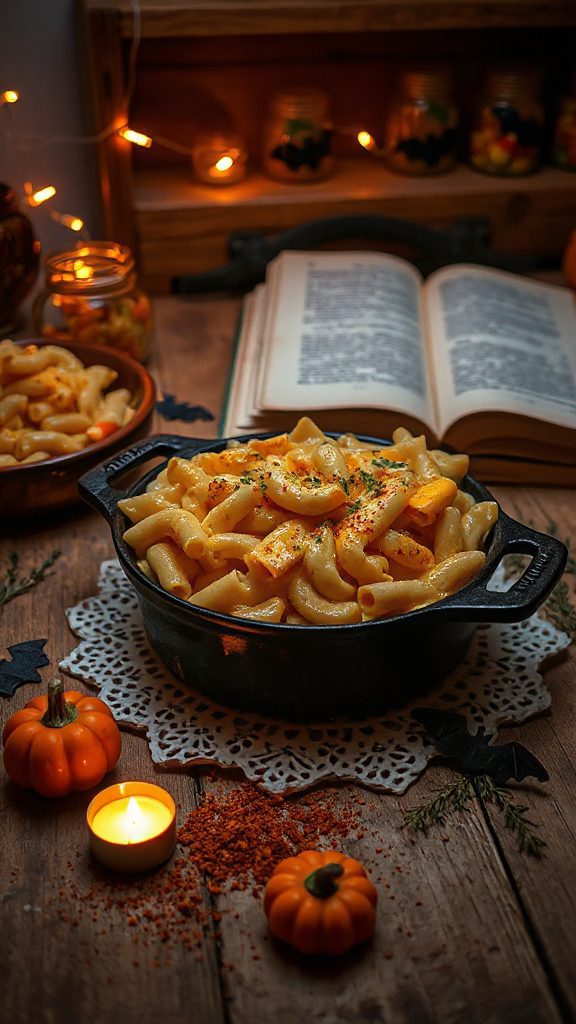 spooky halloween macaroni recipe