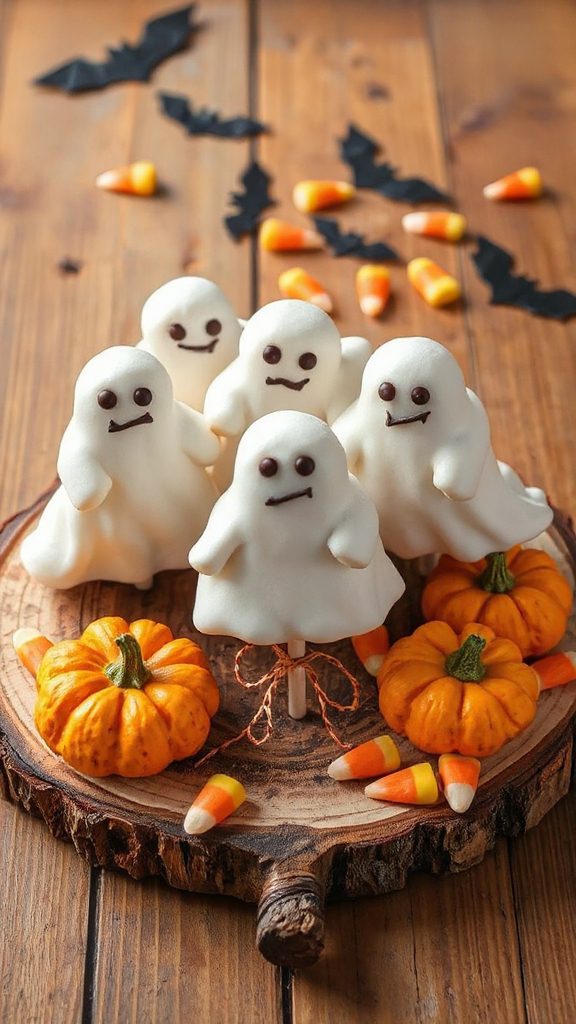 spooky halloween marshmallow pops