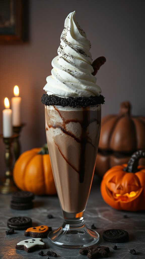 spooky halloween milkshake delight