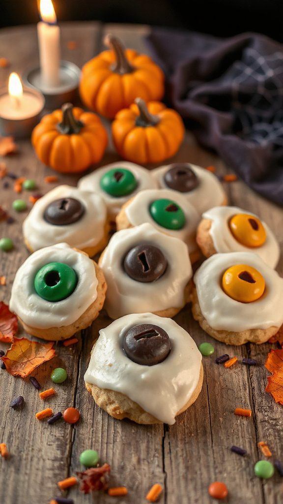 spooky halloween monster cookies