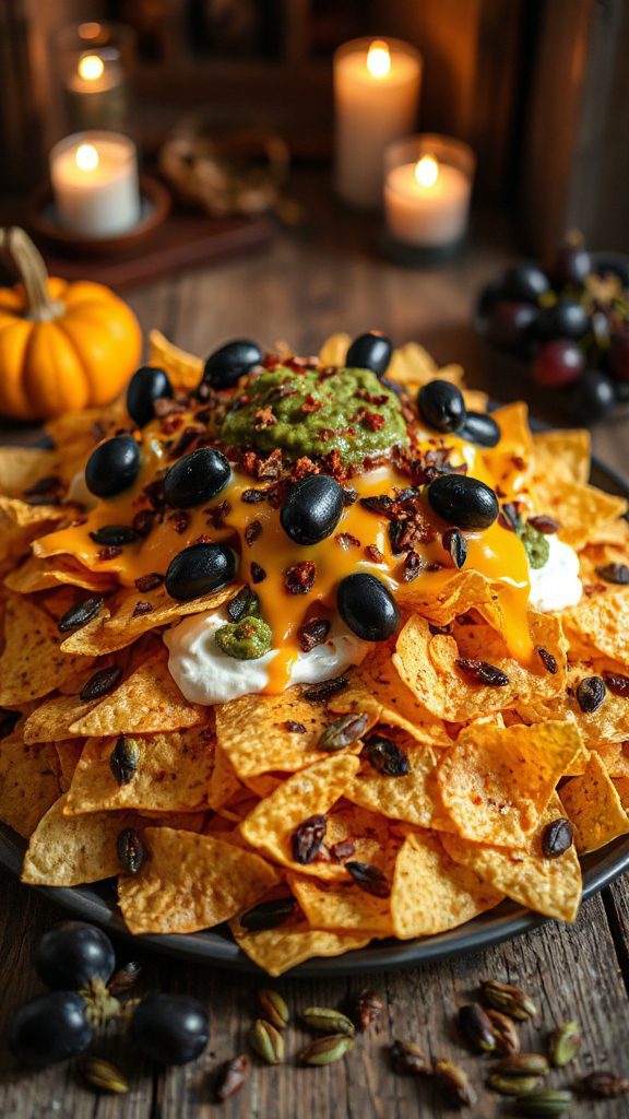 spooky halloween nacho appetizer