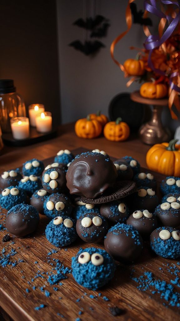 spooky halloween oreo truffles