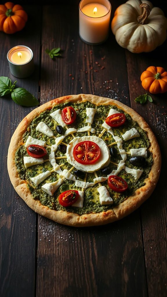 spooky halloween pizza delight