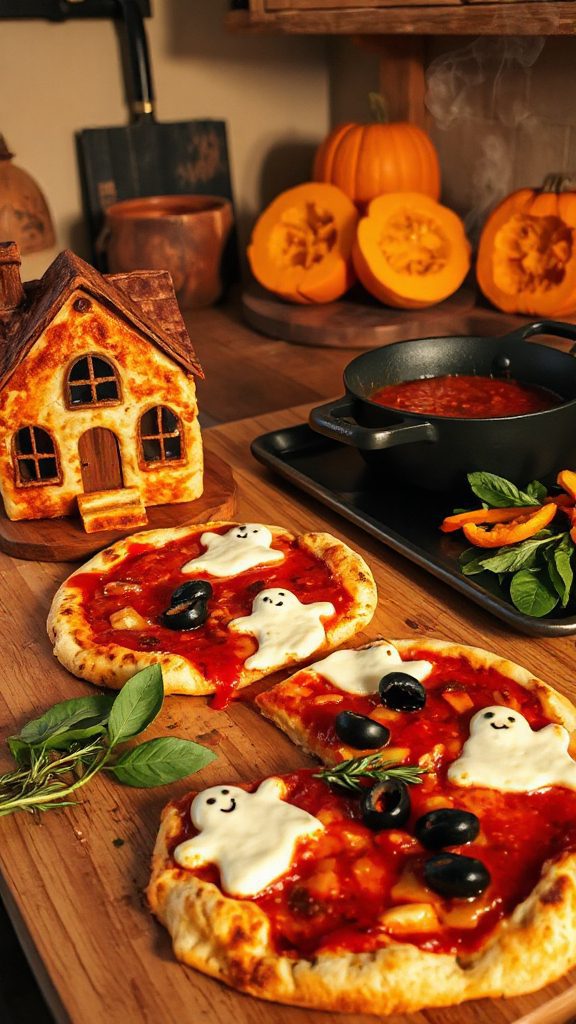 spooky halloween pizza fun