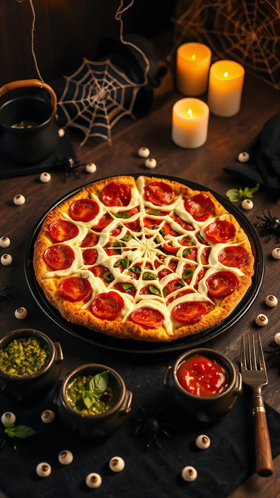 spooky halloween pizza recipe