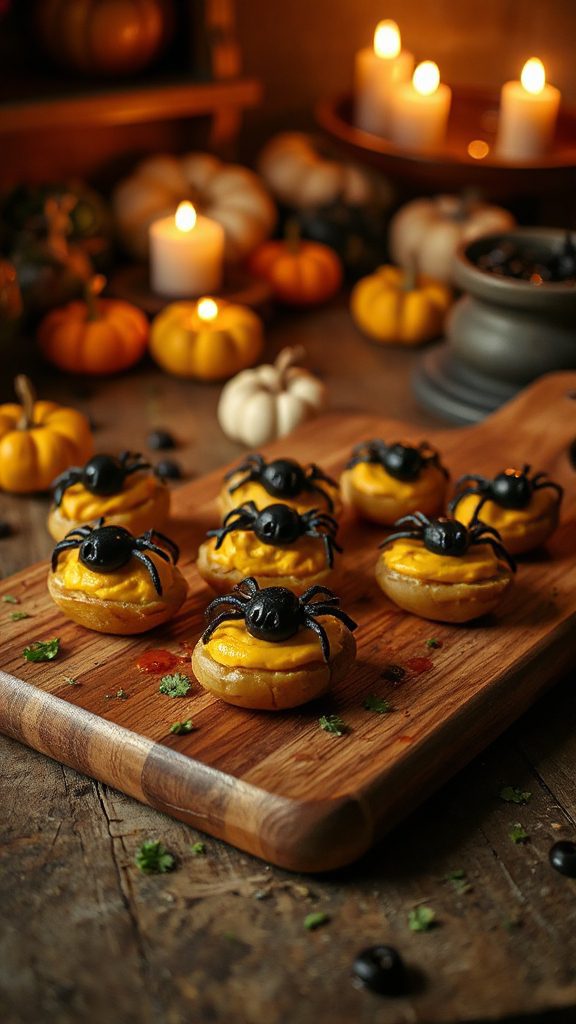 spooky halloween potato snacks