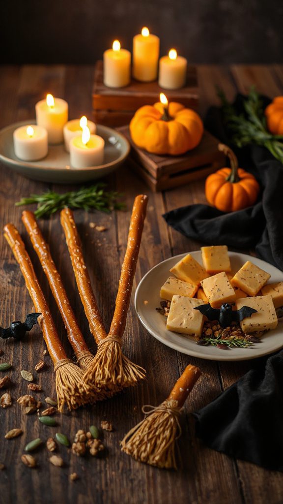 spooky halloween pretzel snacks