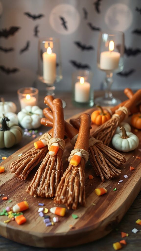 spooky halloween pretzel treats