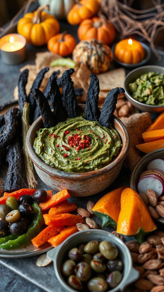 spooky halloween spinach dip