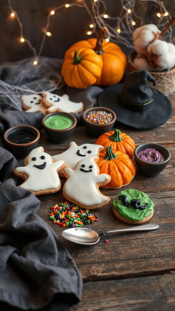 spooky halloween sugar cookies