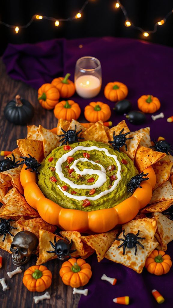 spooky halloween taco dip