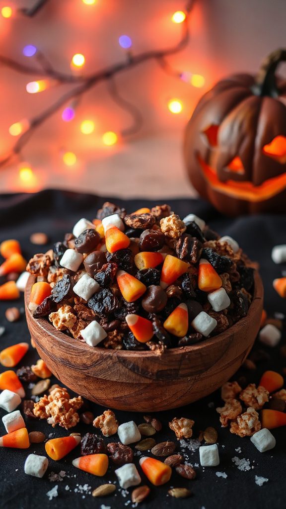 spooky halloween trail mix
