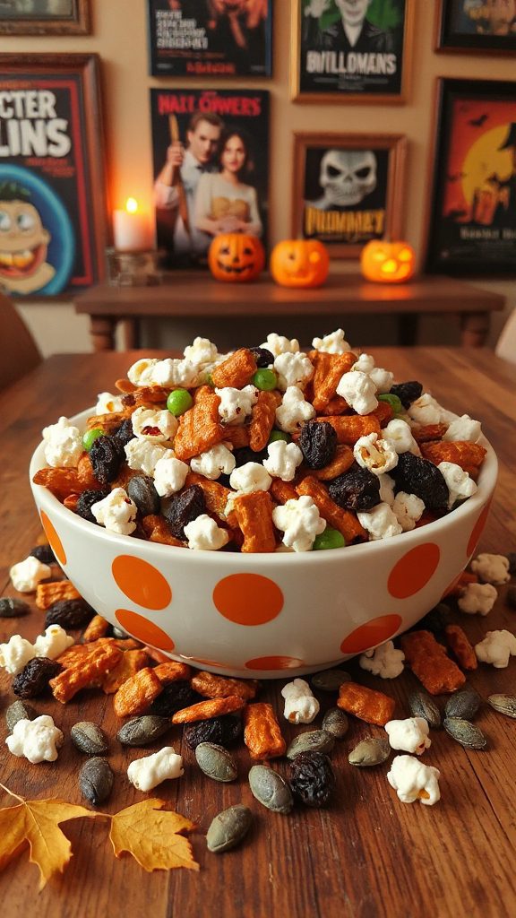 spooky halloween trail mix