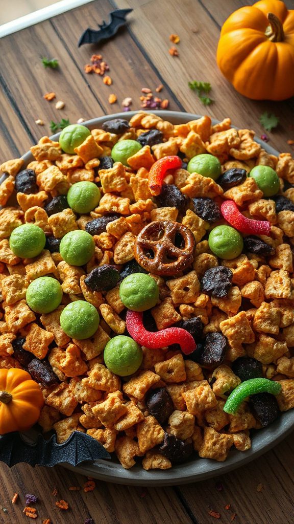 spooky halloween trail mix