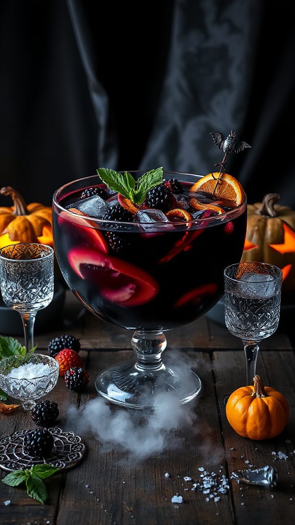 spooky halloween vodka punch