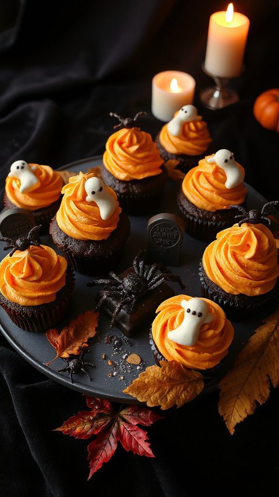 spooky haunted halloween cupcakes