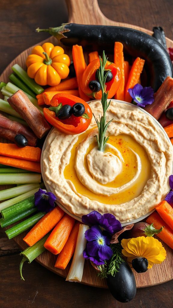 spooky healthy veggie snack