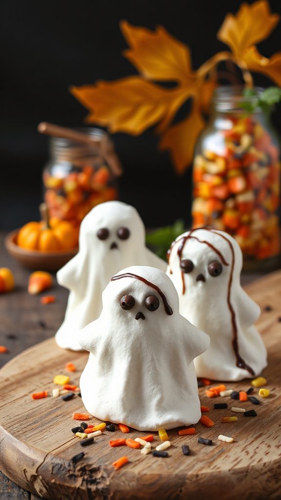 spooky marshmallow dessert pops