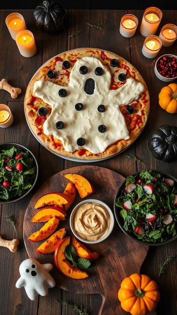 spooky mini pizzas recipe