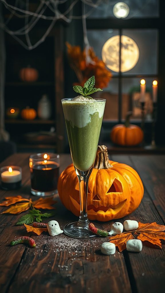 spooky nutritious green smoothie