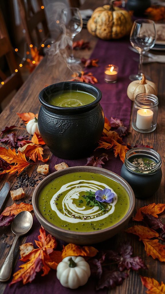 spooky nutritious green soup