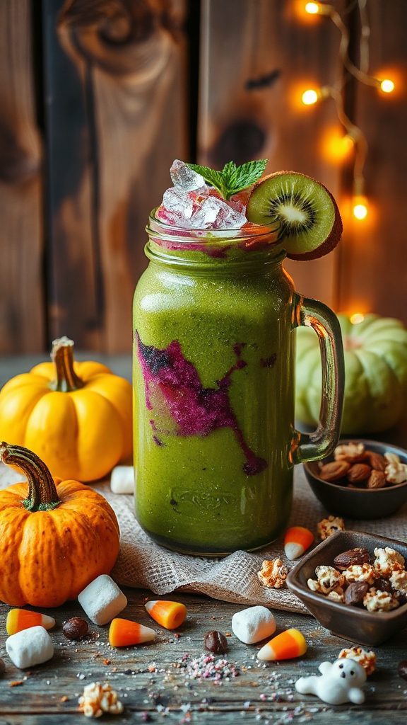 spooky nutritious halloween smoothie
