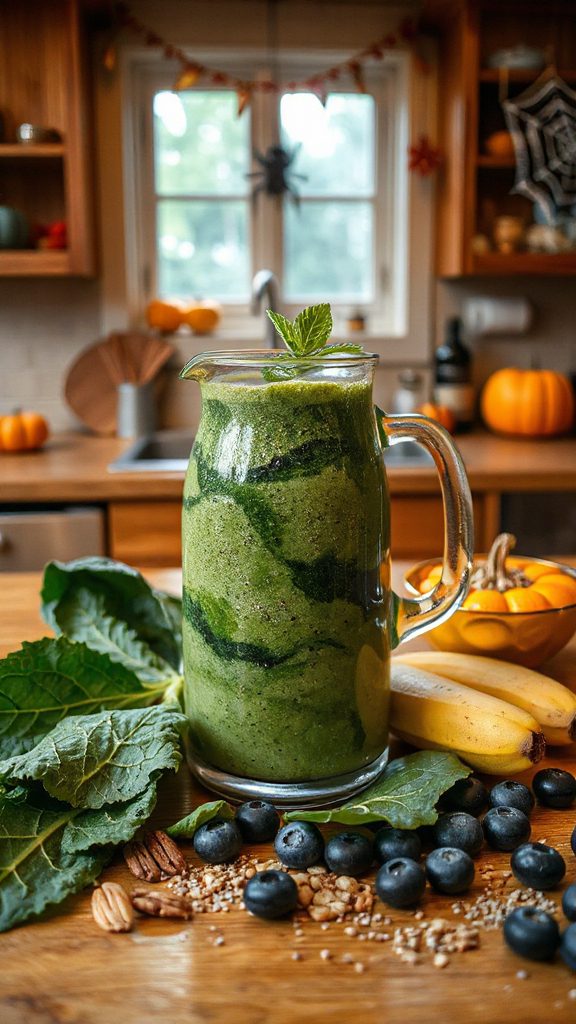 spooky nutritious halloween smoothie