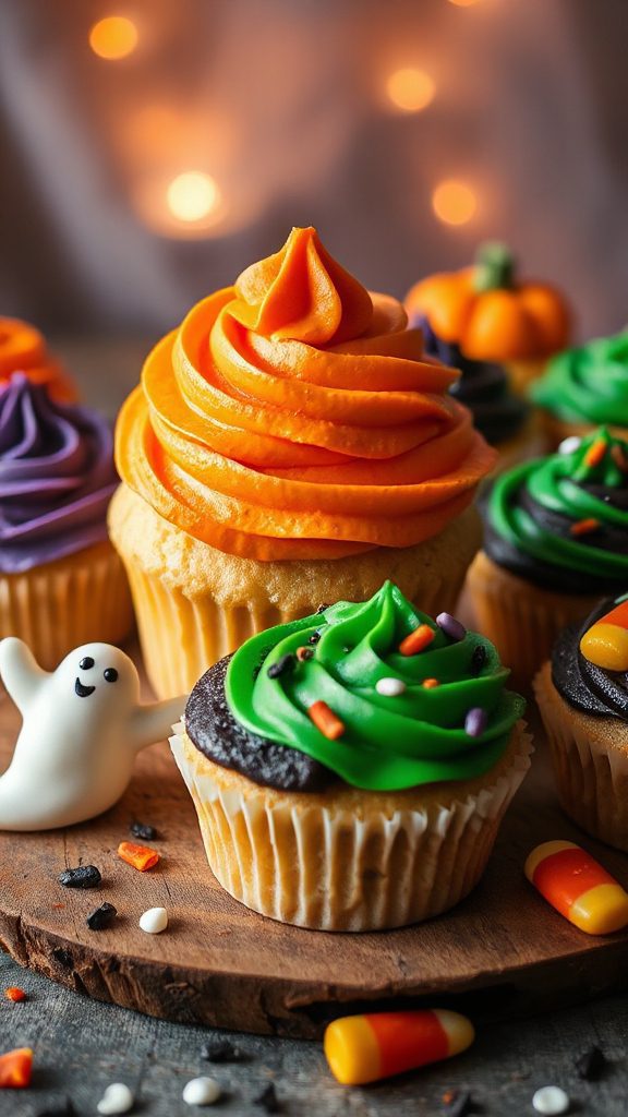 spooky orange cream frosting
