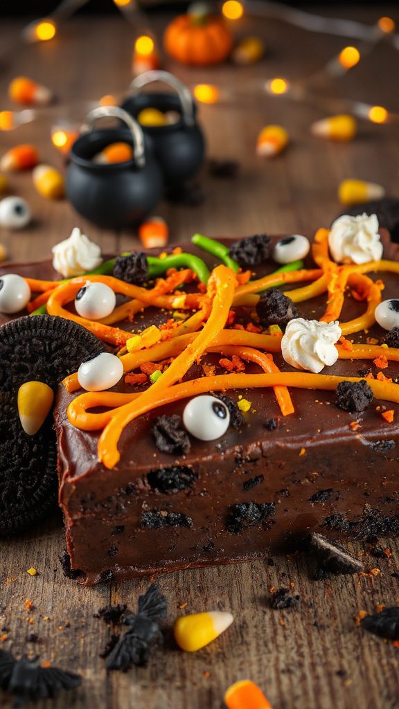 spooky oreo fudge delight