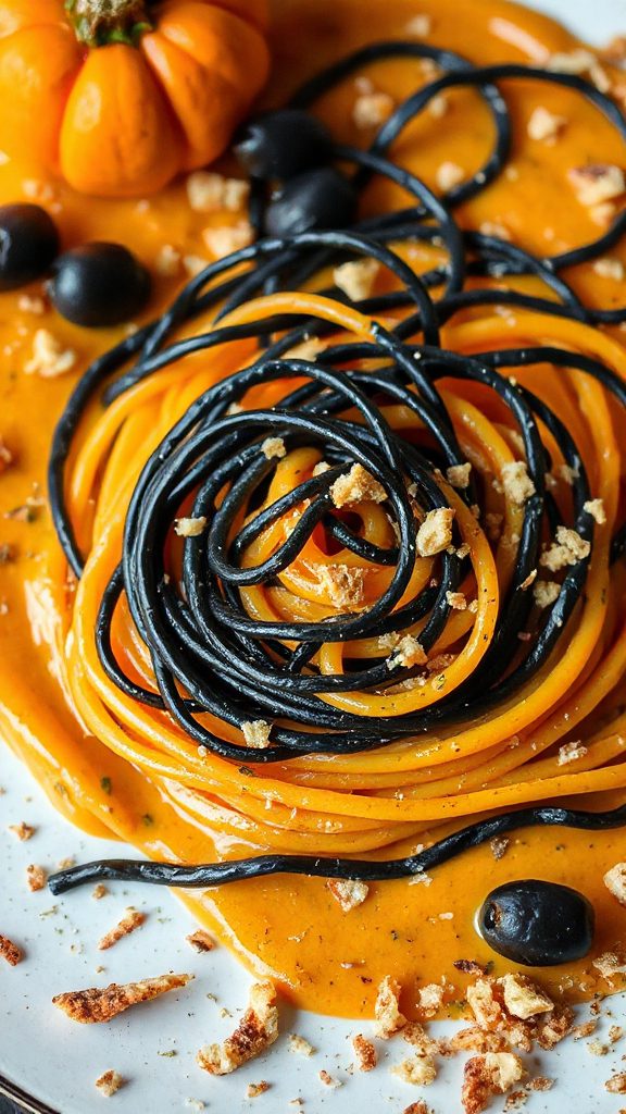 spooky pasta halloween dish