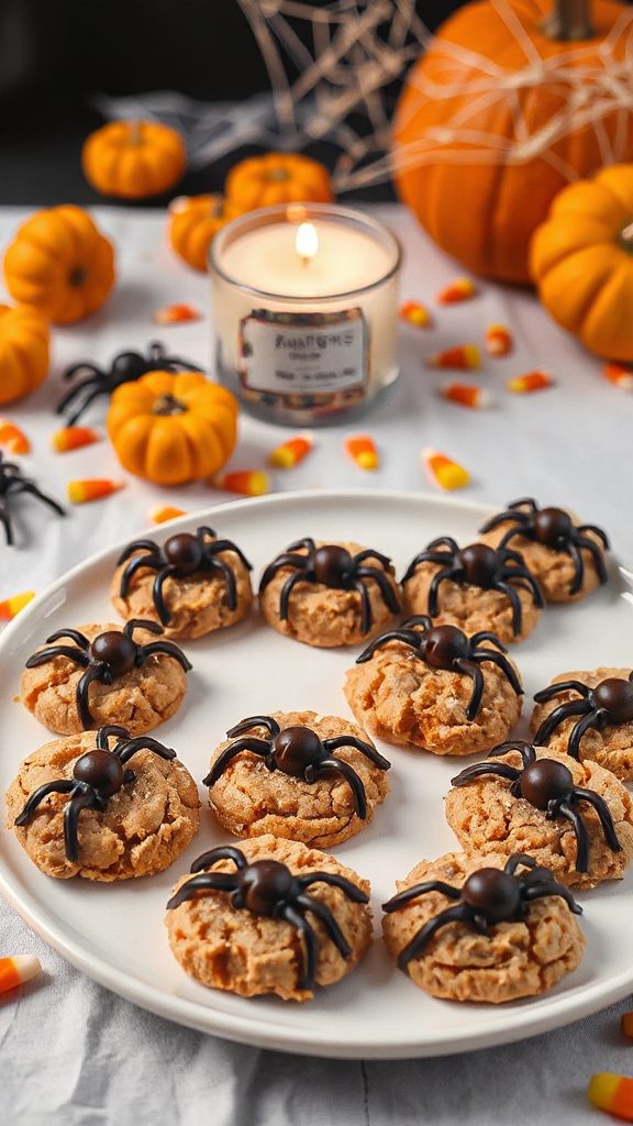 spooky peanut butter cookies