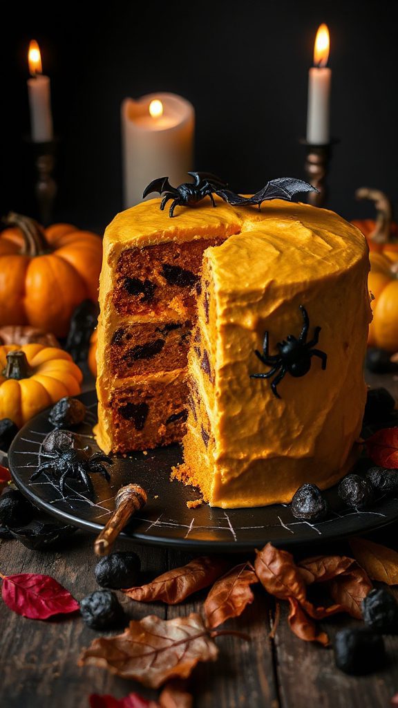 spooky pumpkin cake recipe