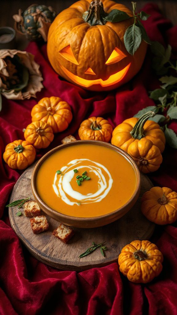 spooky pumpkin soup recipe