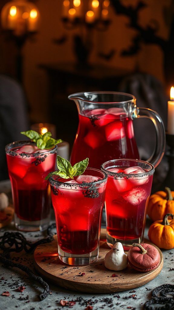spooky refreshing hibiscus tea