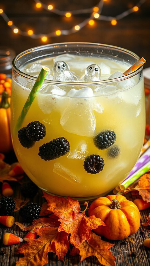 spooky refreshing lemonade punch