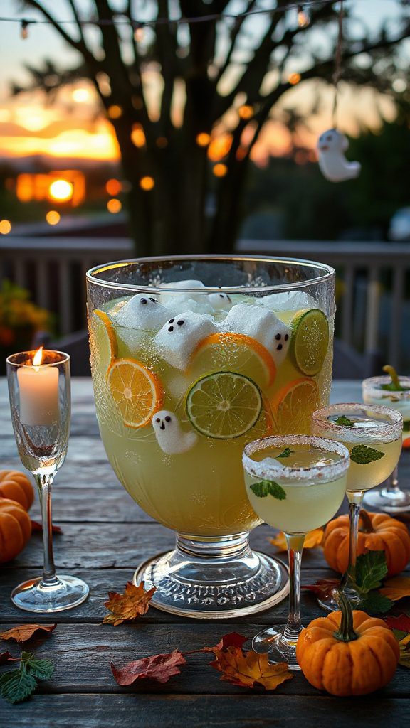 spooky refreshing lemonade punch