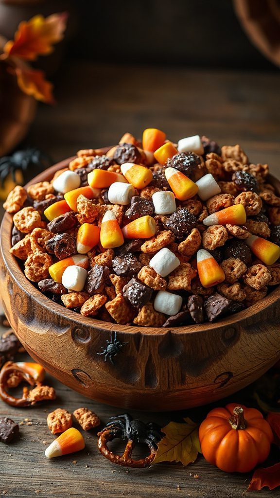 spooky s mores chex mix